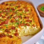 Bacon Cottage Cheese Egg Bake