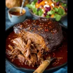 Caramelized Pulled Beef Brisket in a Rich Spicy Sauce