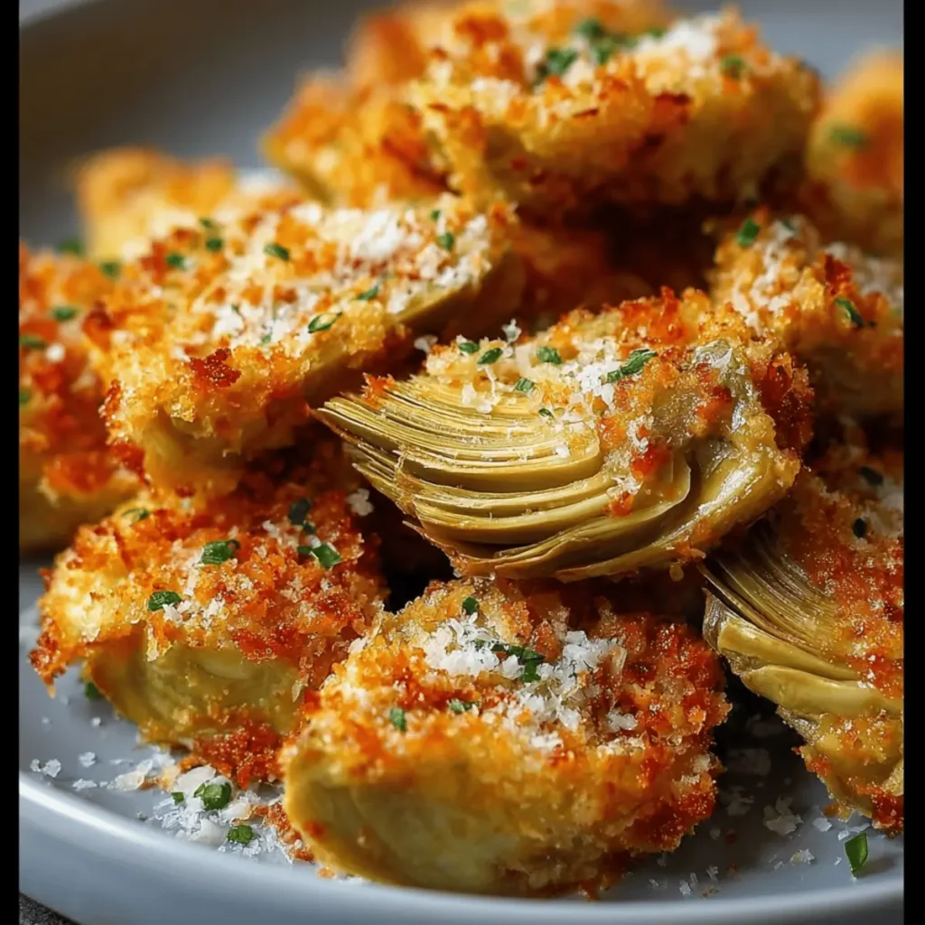 Crispy Parmesan Artichoke Hearts