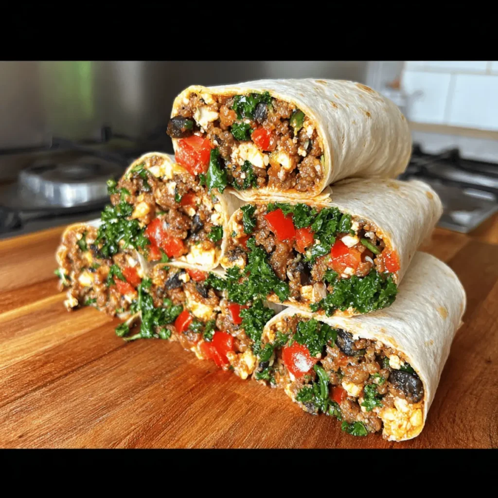 Easy High Protein Breakfast Burrito