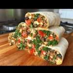 Easy High Protein Breakfast Burrito