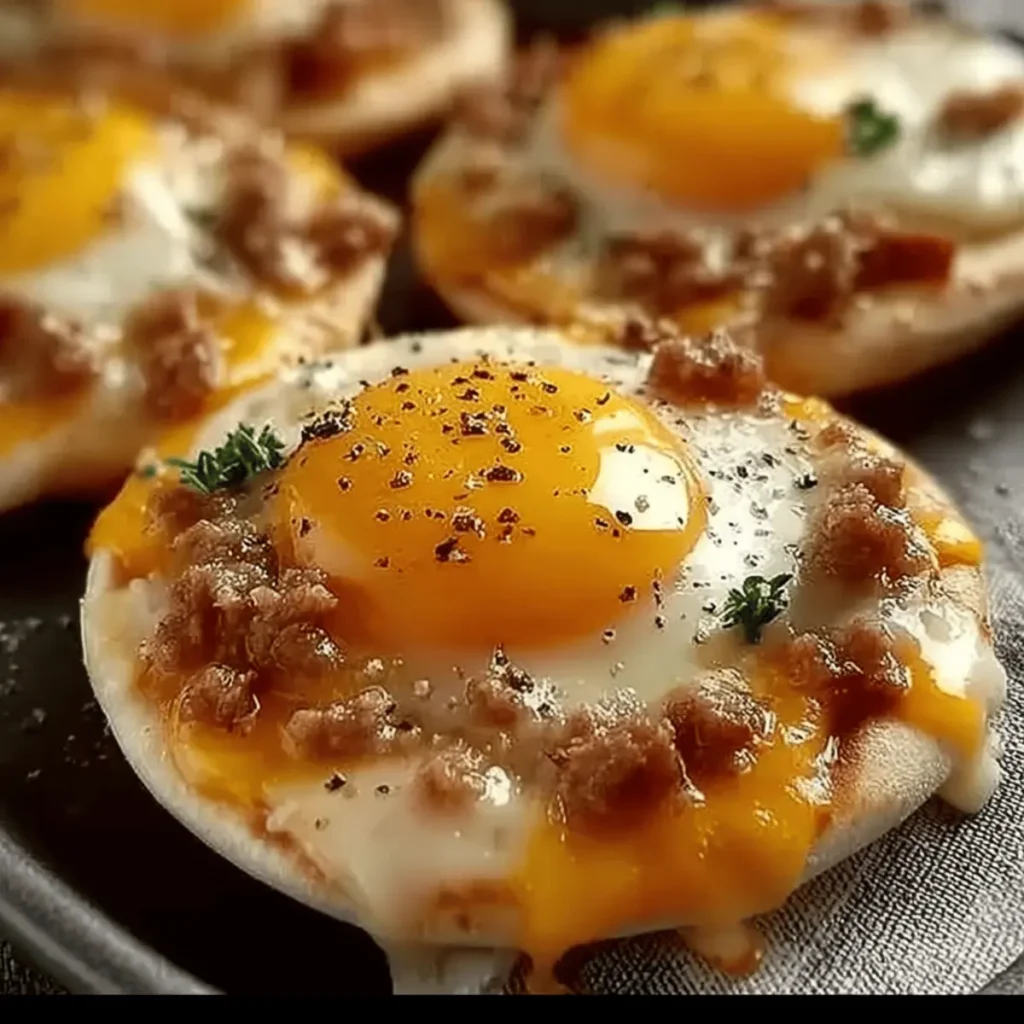 English Muffin Breakfast Pizza
