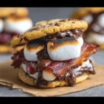 Grilled Chocolate Chip Cookie Bacon S’mores