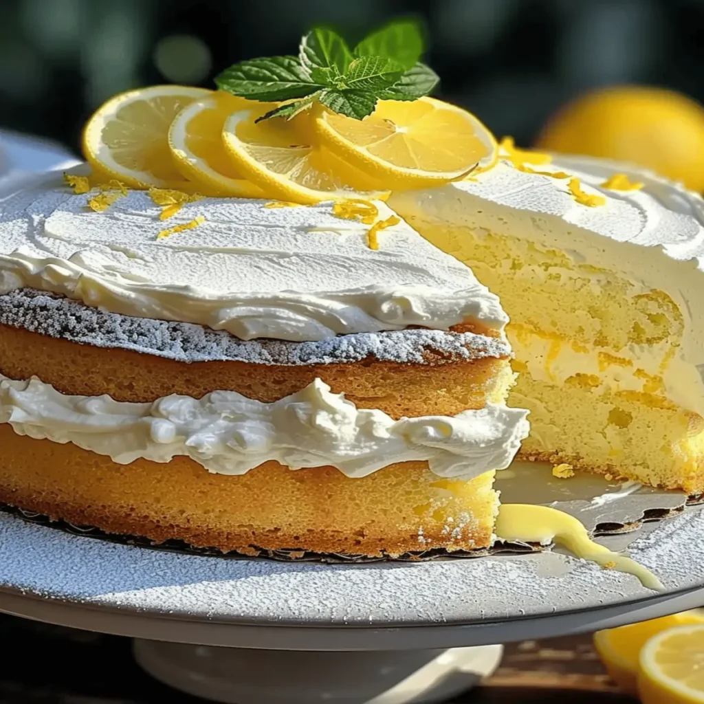 Limoncello Drizzle Mascarpone Cake