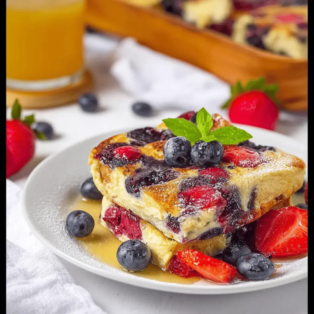 Mixed Berry Oven Pancakes