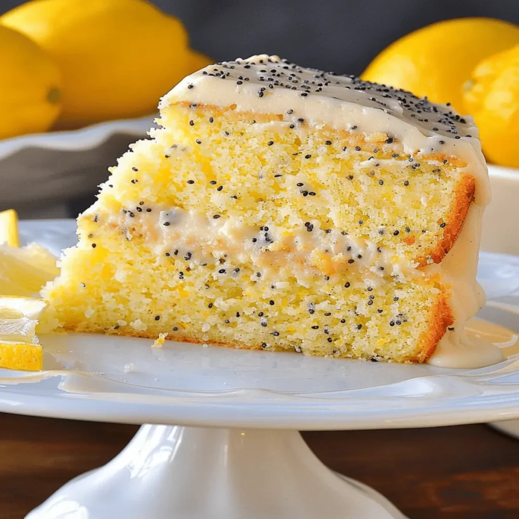 Moist Lemon Poppy Seed Cake