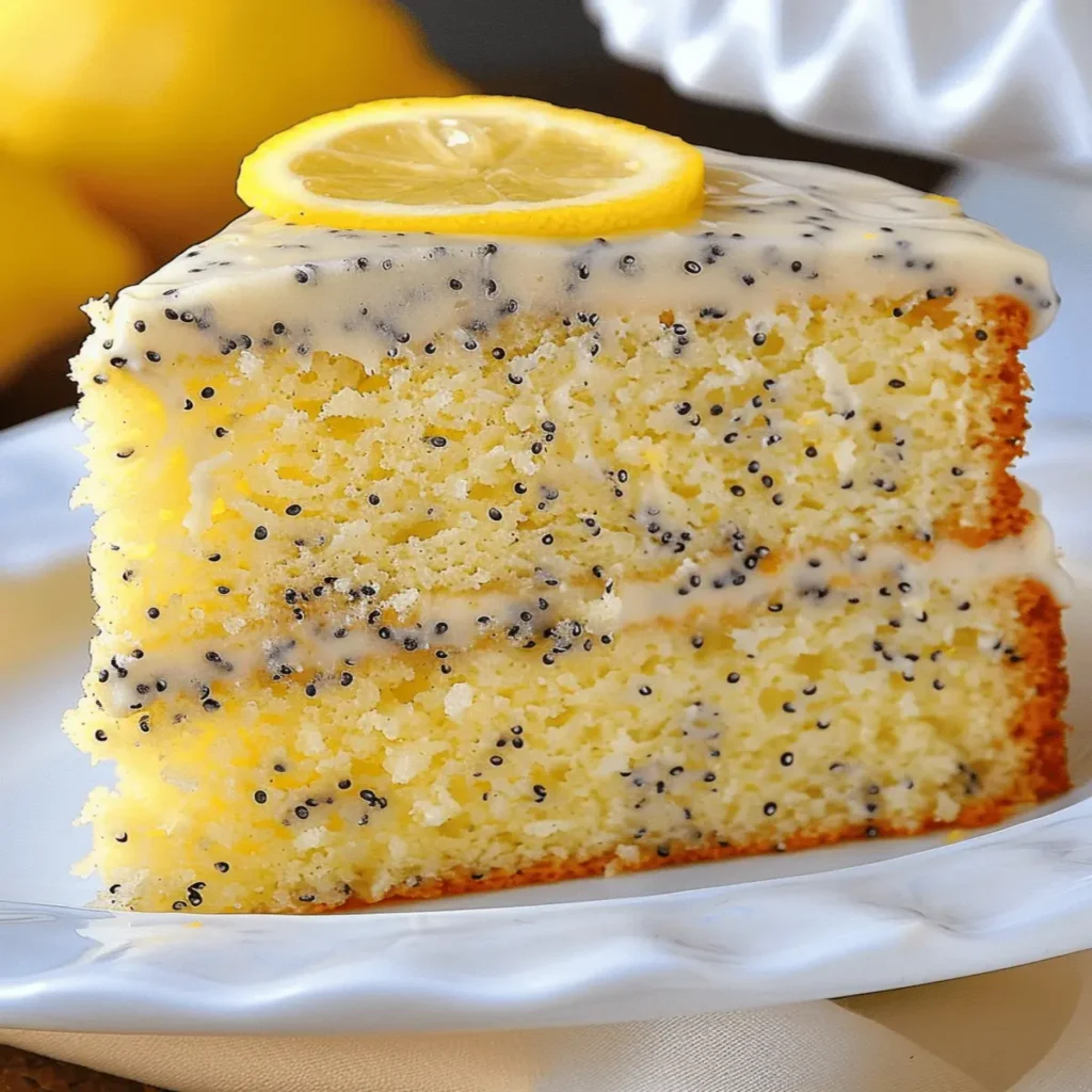 Moist Lemon Poppy Seed Cake