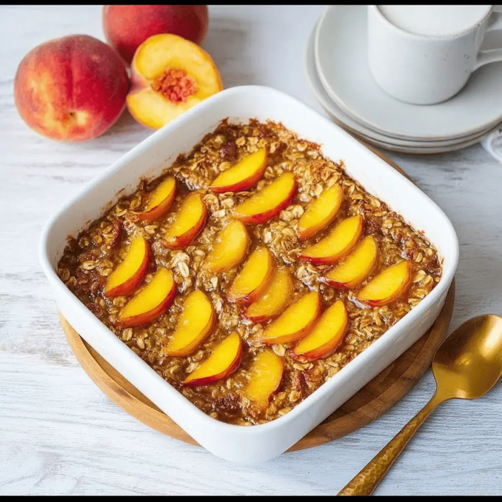 Peach Baked Oatmeal