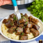 Slow Cooker Garlic Butter Steak Bites