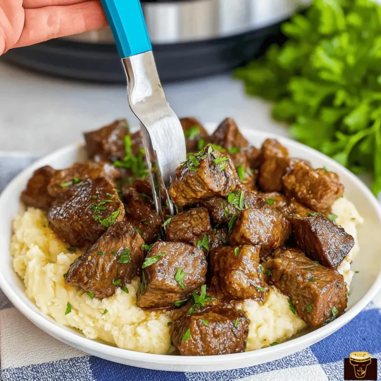 Slow Cooker Garlic Butter Steak Bites