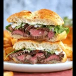 Steak Sandwich with Creamy Horseradish Sauce