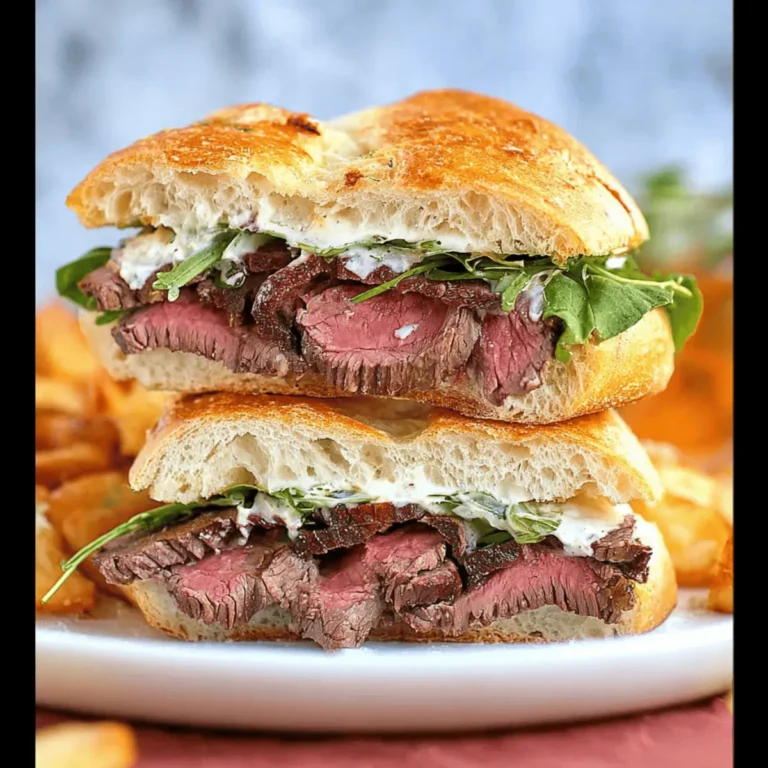 Steak Sandwich with Creamy Horseradish Sauce