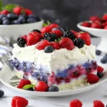 Summer Berry Poke Cake