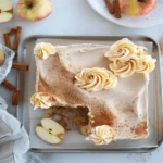 Apple Sheet Cake with Cinnamon Cream Cheese Frosting