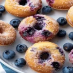 Baked Blueberry Doughnuts