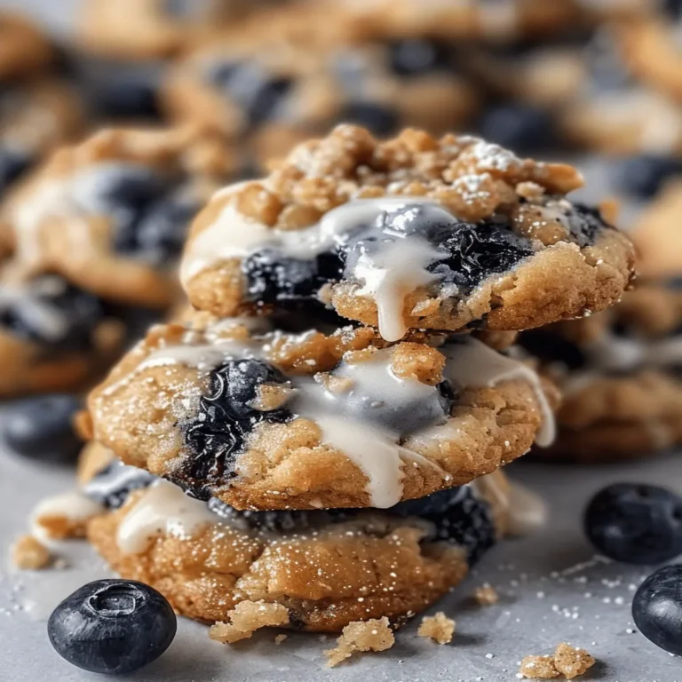 Blueberry Muffin Cookies with Streusel Topping