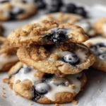 Blueberry Muffin Cookies with Streusel Topping