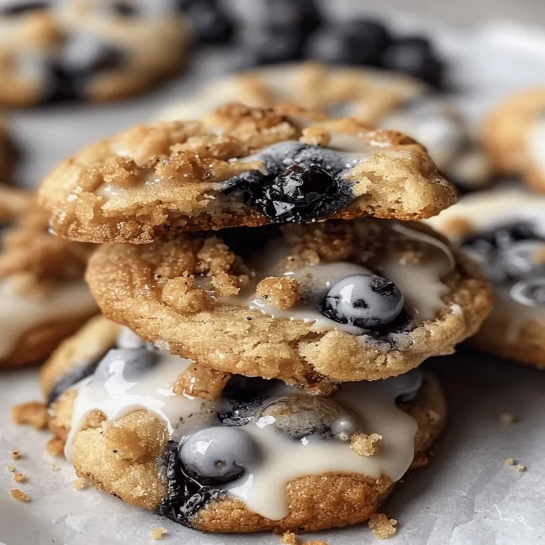 Blueberry Muffin Cookies with Streusel Topping