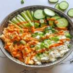 Buffalo Chicken Cottage Cheese Bowl