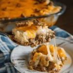 Cheesy Loaded Meatloaf Casserole