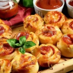 Cheesy Pepperoni Pizza Rolls