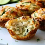 Chicken Cheese and Zucchini Muffins