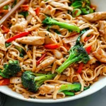 Chicken Stir Fry with Rice Noodles