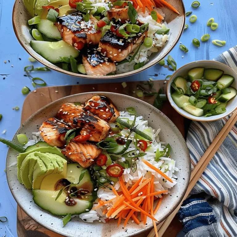 Crispy Spicy Salmon Bowls
