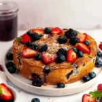 Easy Moist Mixed Berry Cake