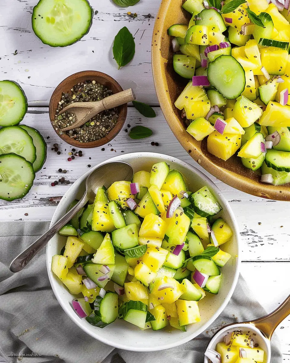 Easy Pineapple Cucumber Salad: A Refreshing Twist You’ll Love