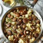 Garlic Butter Mushrooms and Cauliflower