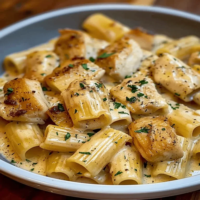 Garlic Parmesan Chicken Rigatoni
