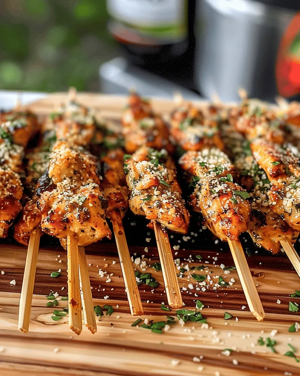 Garlic Parmesan Chicken Skewers: Easy, Irresistible Flavor at Home