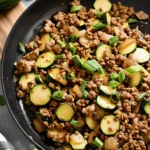 Ground Turkey Zucchini Skillet
