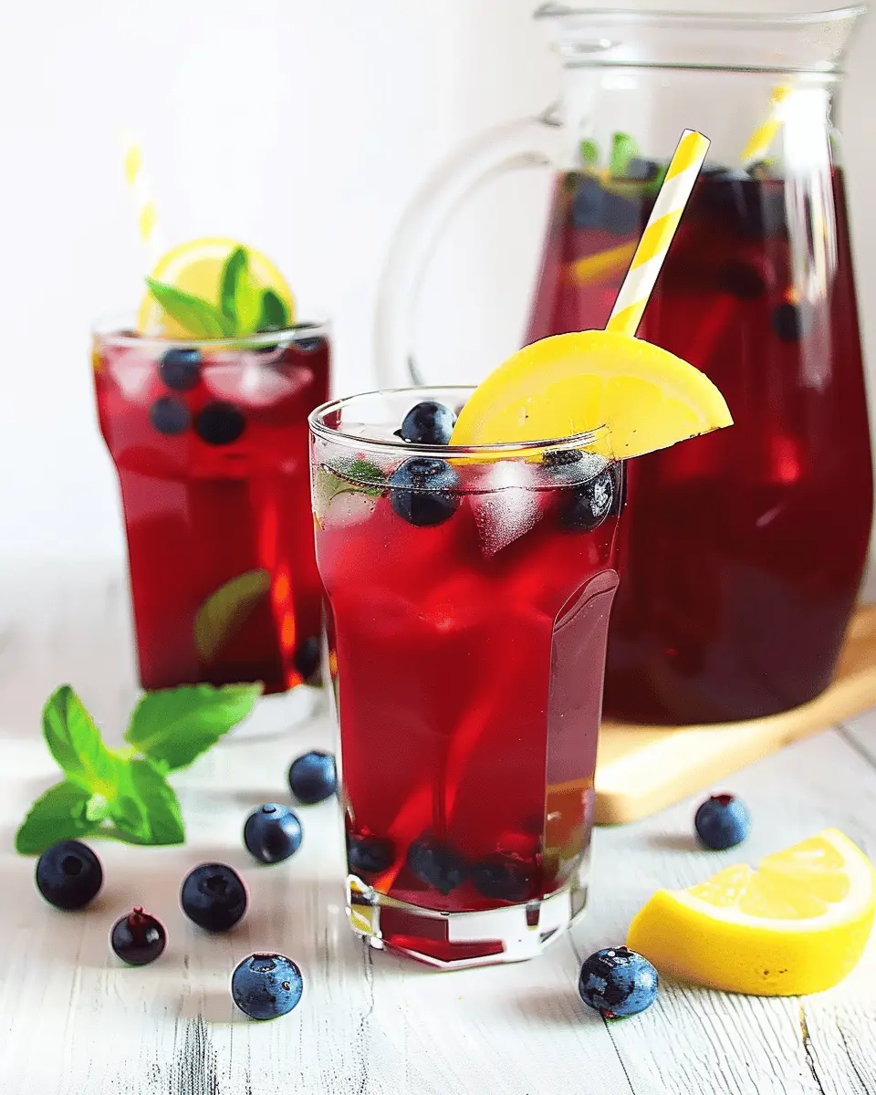 Homemade Blueberry Iced Tea: Refreshingly Easy Summer Sip