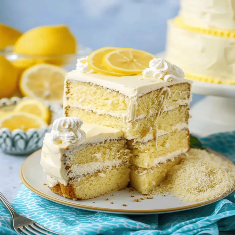 Italian Lemon Cream Cake Recipe