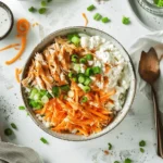Keto Buffalo Chicken Cottage Cheese Bowl