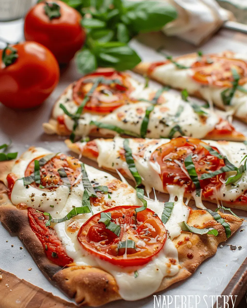 Minute Easy Margherita Flatbread Pizza: Quick & Delicious Delight