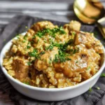 One Pan Smothered Chicken and Rice