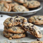 Peanut Butter Chocolate Chip Caramel Filled Cookies