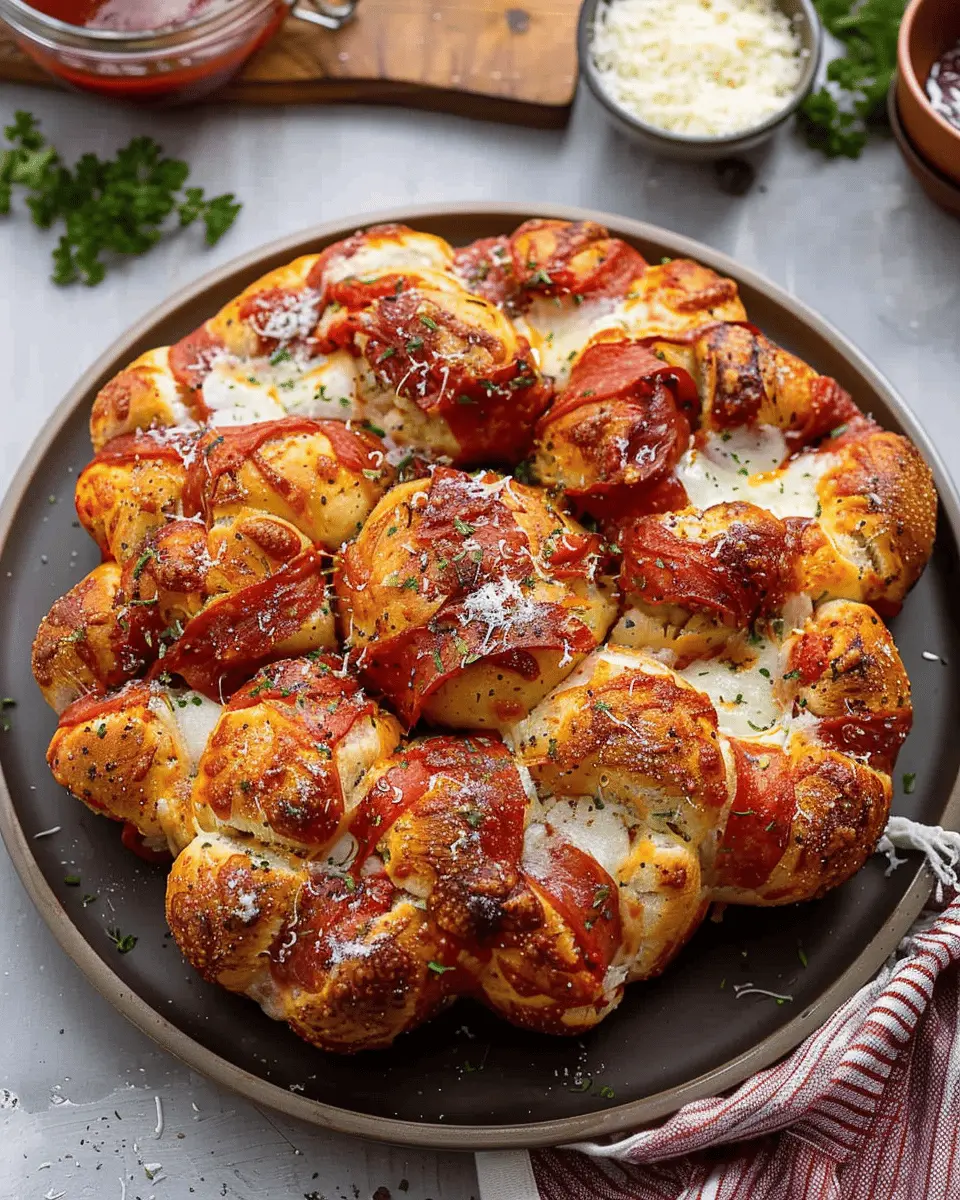 Pizza Monkey Bread: Irresistibly Cheesy and Fun to Share!