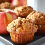 Pumpkin Apple Streusel Muffins