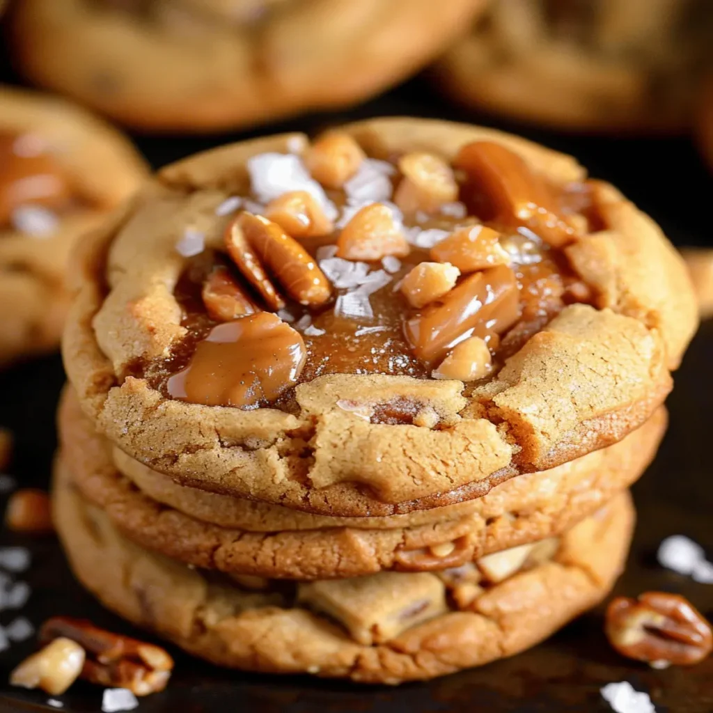 Salted Caramel Crunch Cookies
