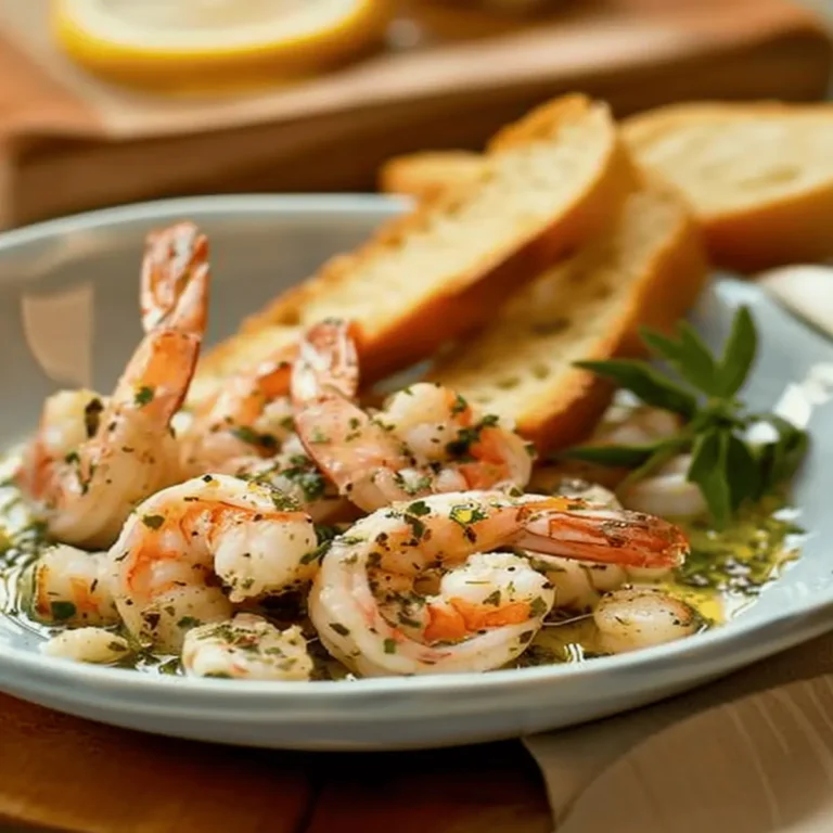 Shrimp Scampi with Garlic Bread