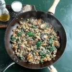Spinach Mushroom Quinoa Skillet