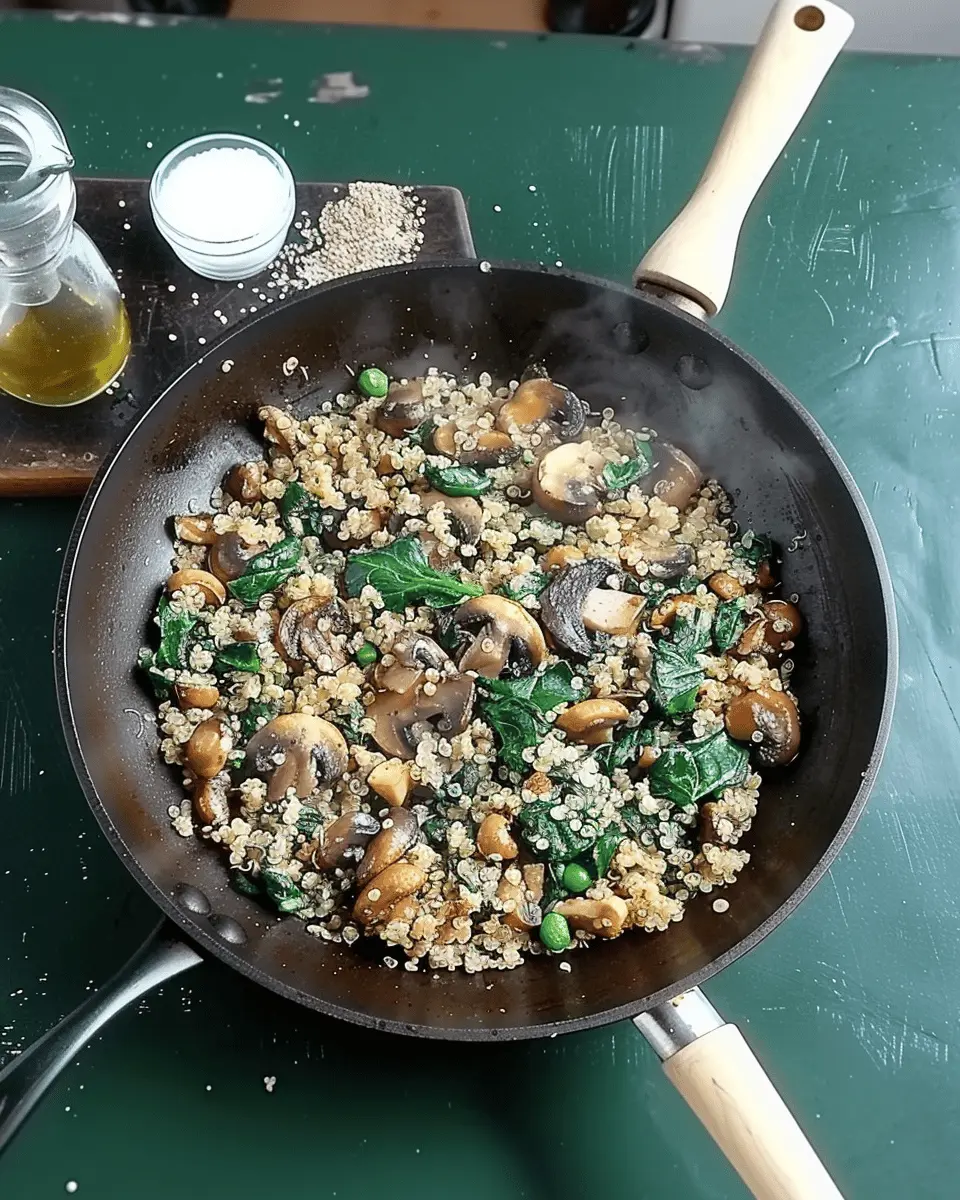 Spinach Mushroom Quinoa Skillet: A Healthy & Easy Delight