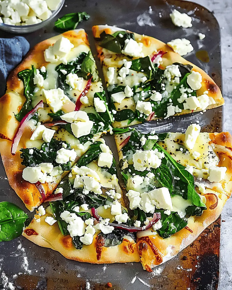Spinach and Feta Flatbread Pizza: Irresistibly Easy & Fresh!