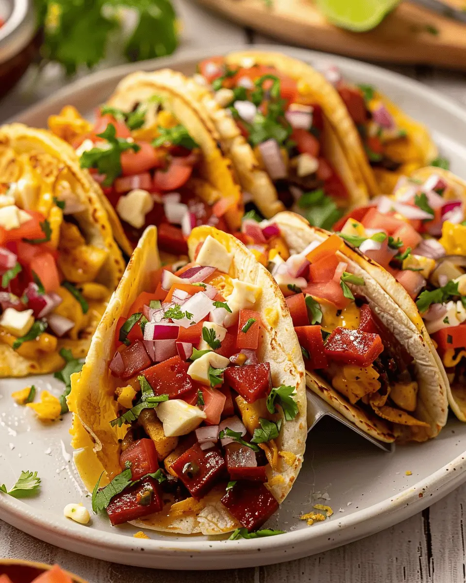 Sweet and Savory Protein Pancake Tacos With Turkey Bacon Delight