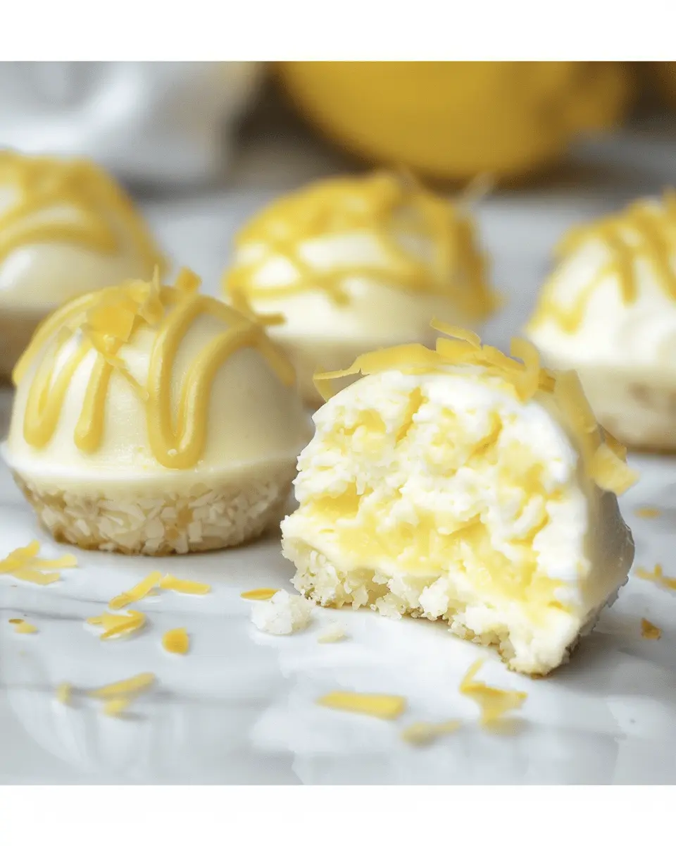 Lemon Coconut Cheesecake Bites: Easy, Indulgent No-Bake Treats