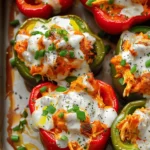 Buffalo Chicken Stuffed Peppers